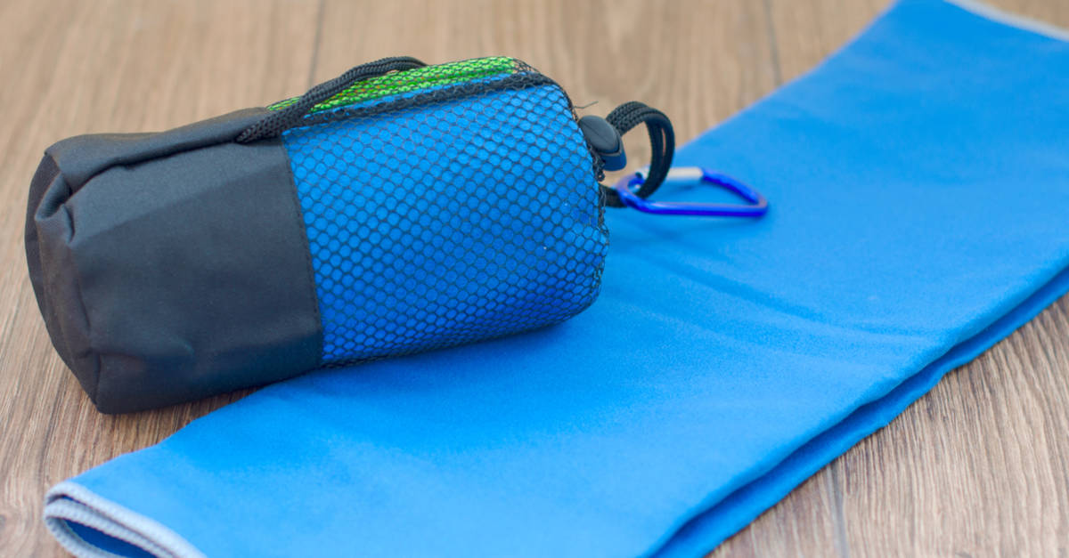 Bag for a backpacking towel