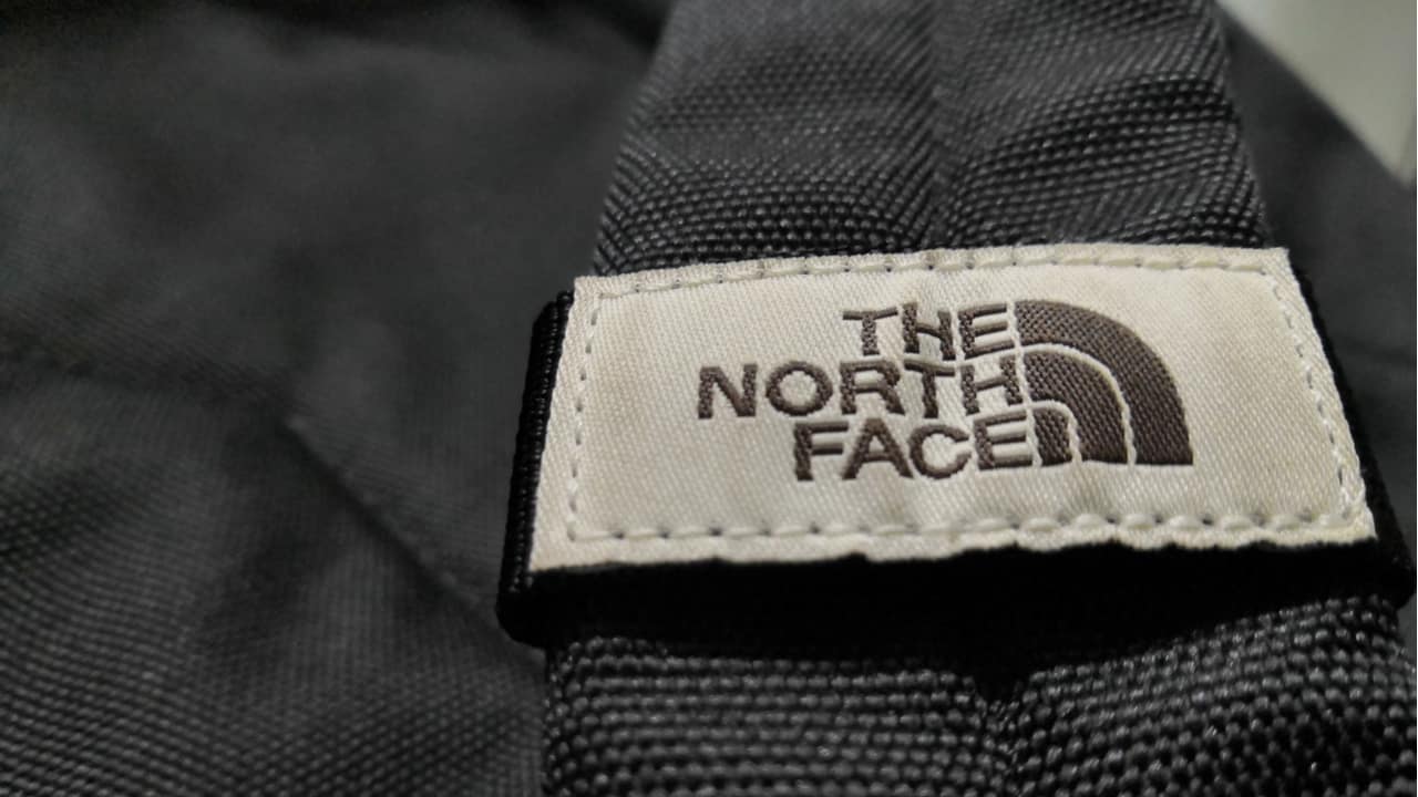 Close-up of a North Face Backpack