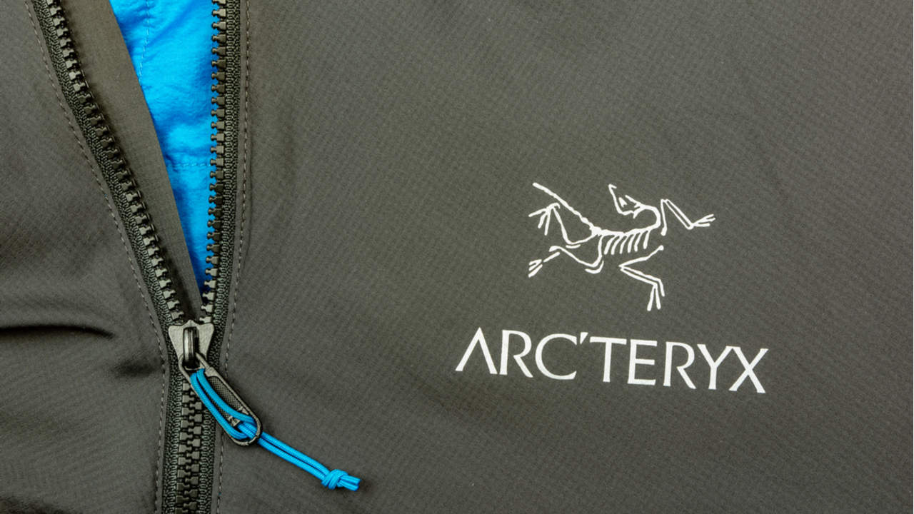 Arc'teryx logo on a jacket