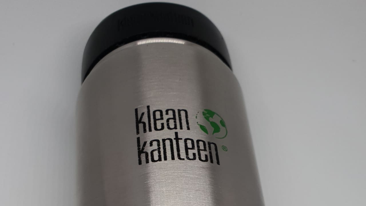 Close-up of a Klean Kanteen bottle