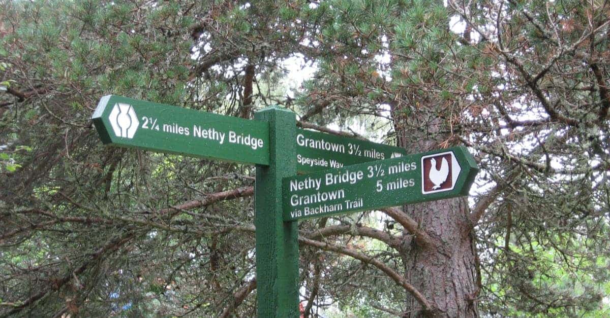 signposts along the Speyside Way