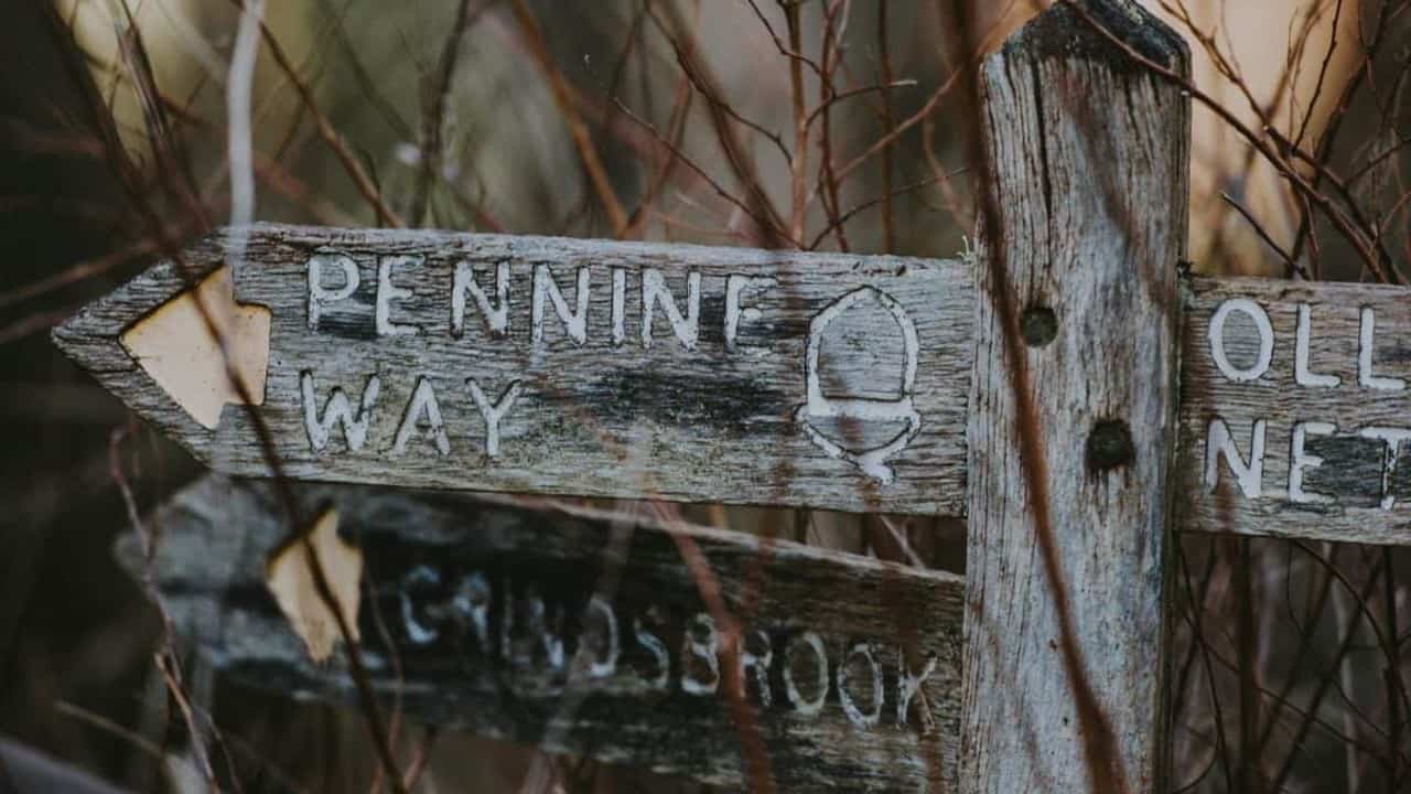 Pennine Way sign