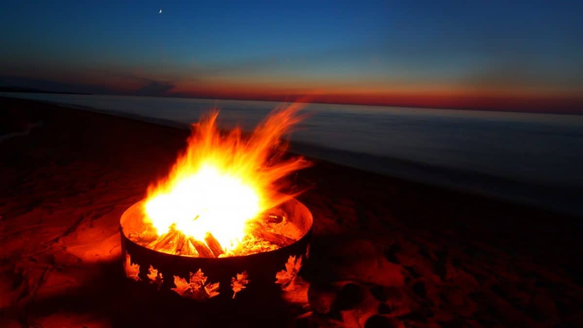 Campfire in Michigan