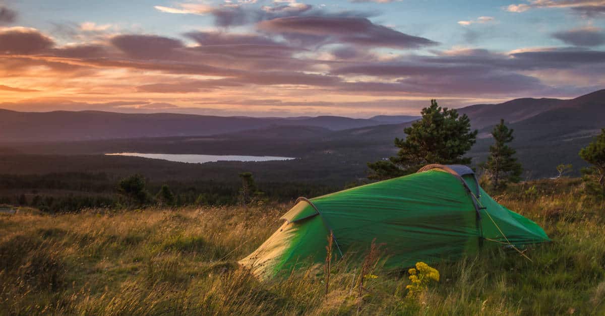 Wild camping in Cairngorms