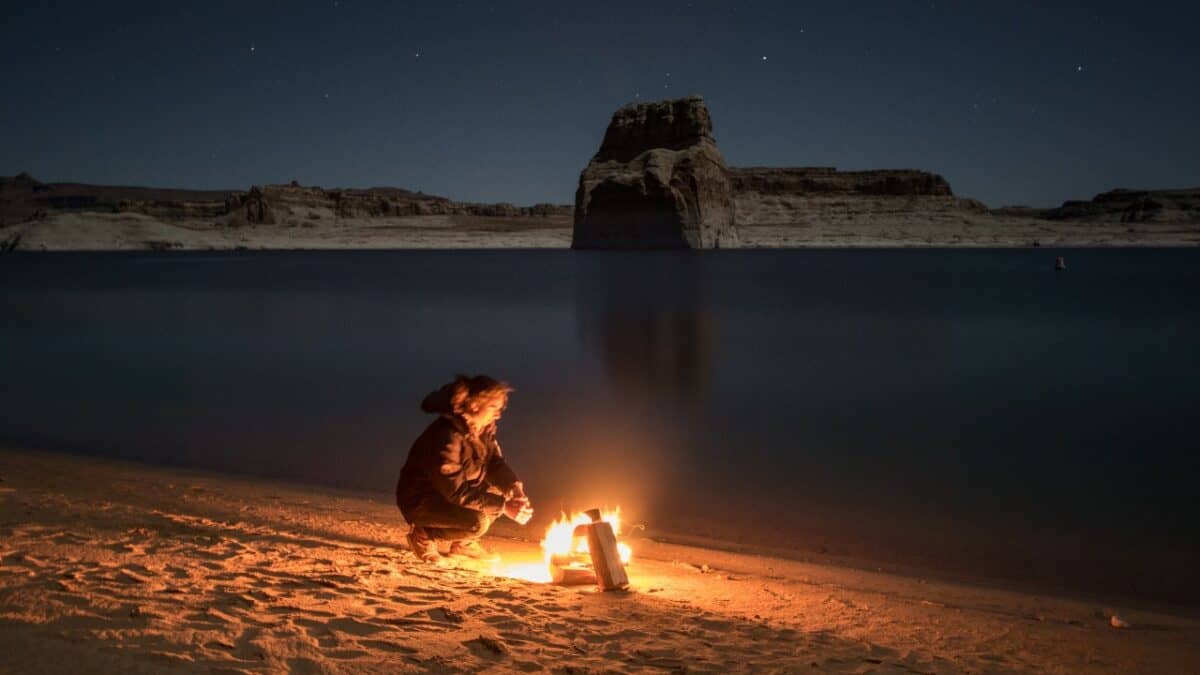 Campfire in Arizona