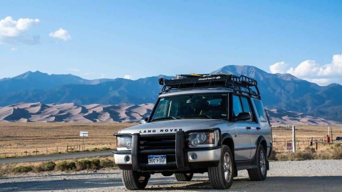 Camping vehicle in Great Sand Dunes