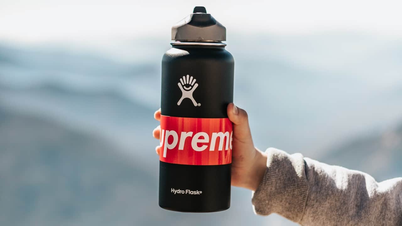 Supreme Hydro Flask bottle
