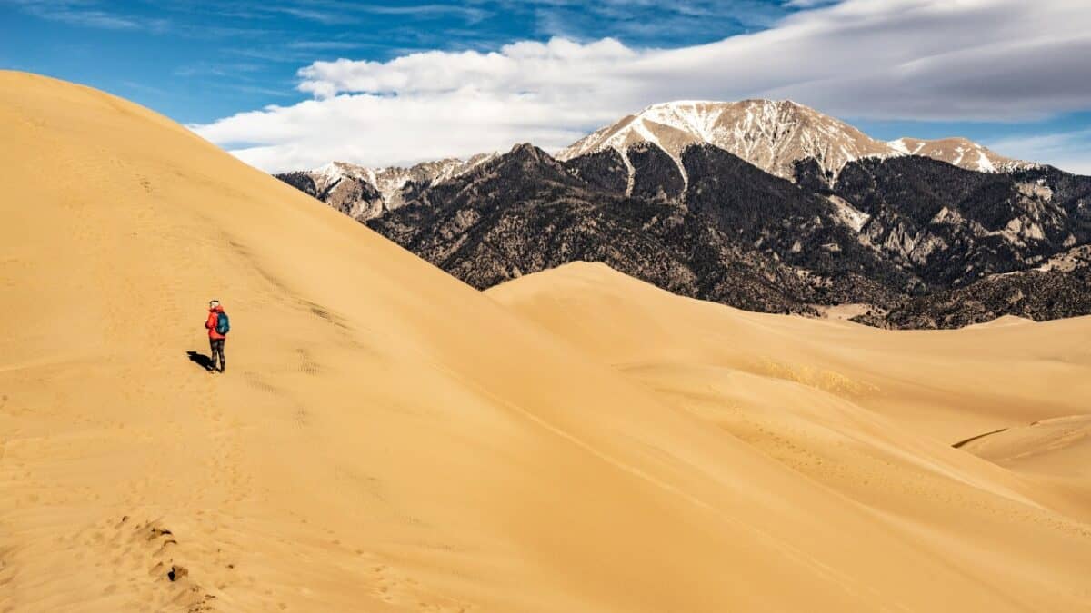 Woman in Great Sand Dunes National Park