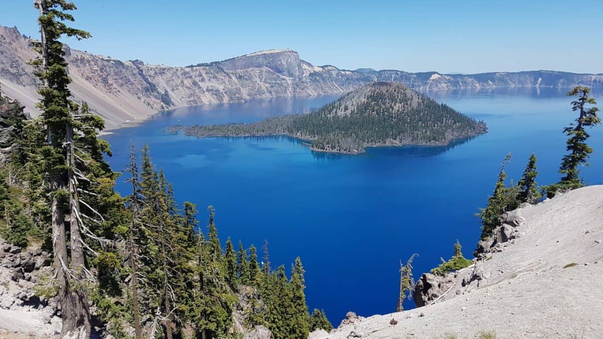 Crater Lake in summer
