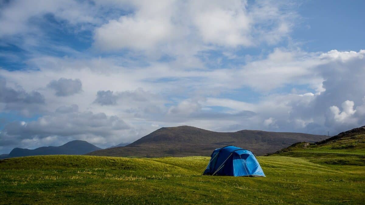 Tent camp in Scotland