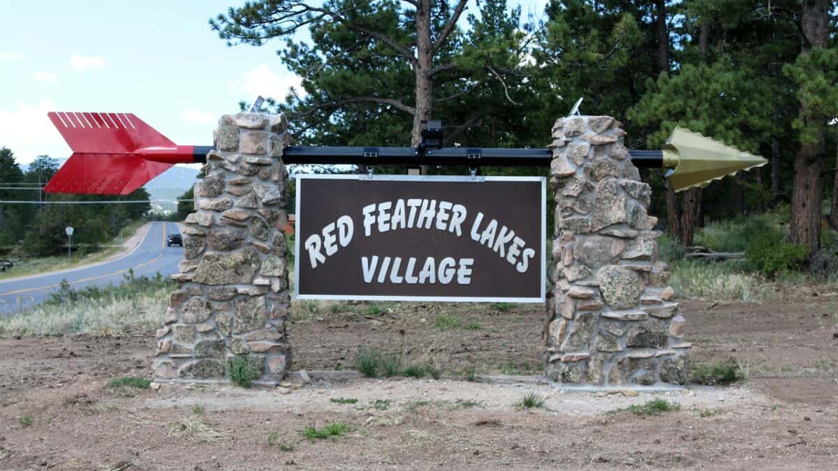Red Feather Lakes Village Sign
