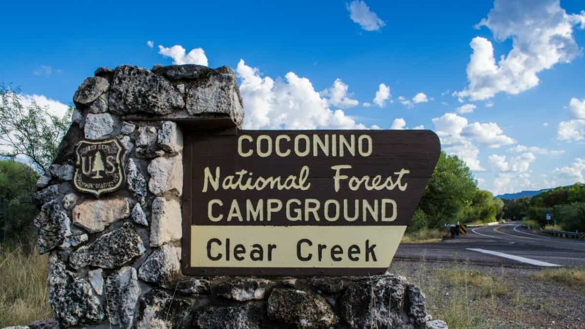 Clear Creek Reservoir camping area near Leadville