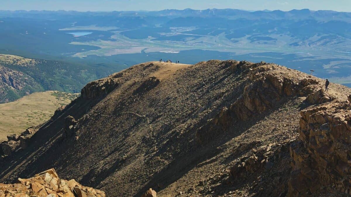 Mt Elbert near the Forest Service Road 130 in Colorado 
