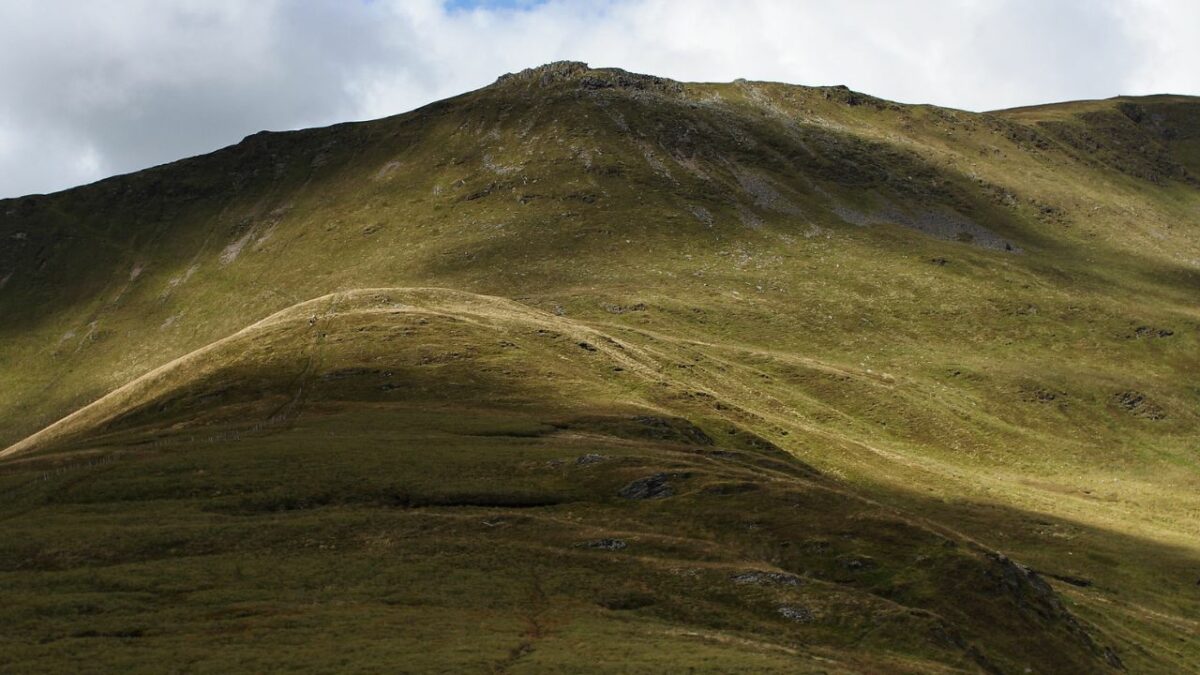 Cadair Berwyn - the highest point in the Berwyn Mountains