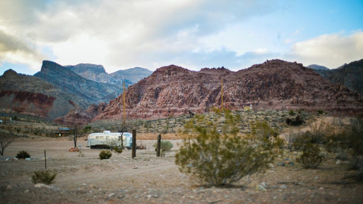 RV camper in Nevada