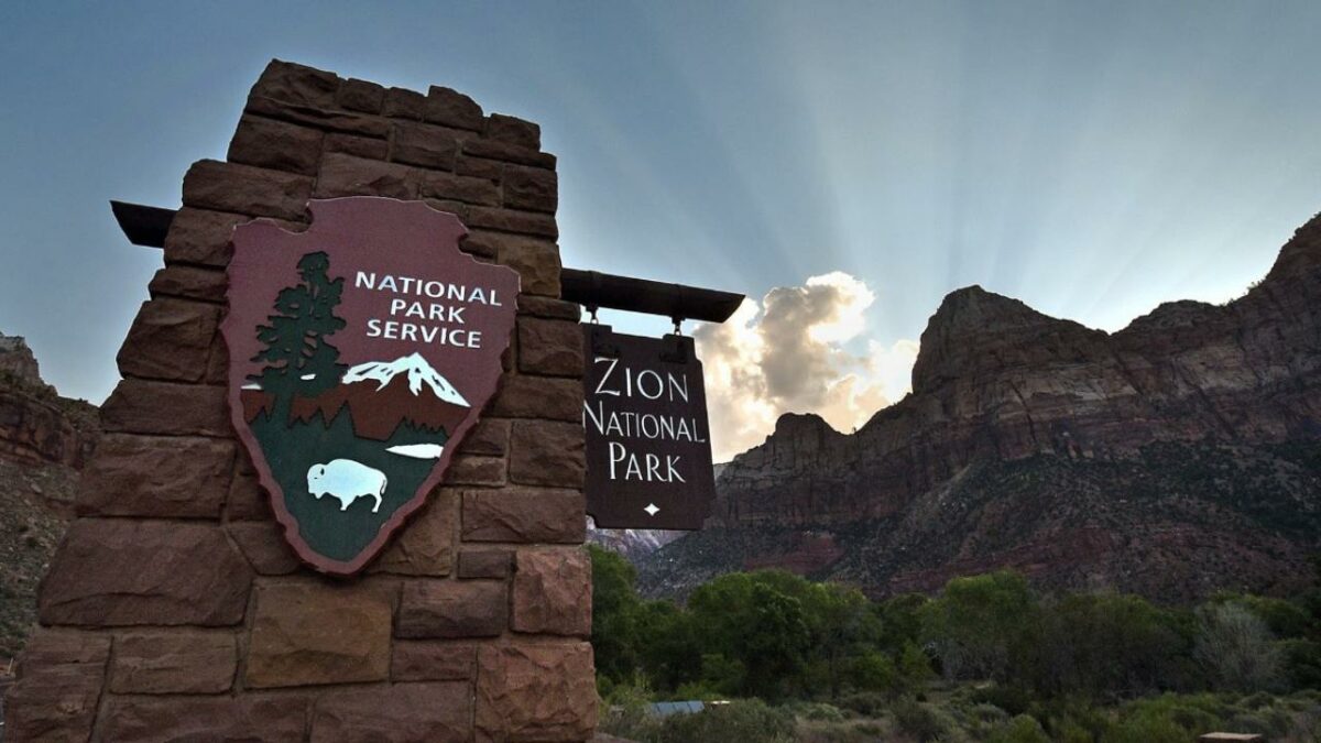 Zion National Park South Entrance near Dalton Wash Road