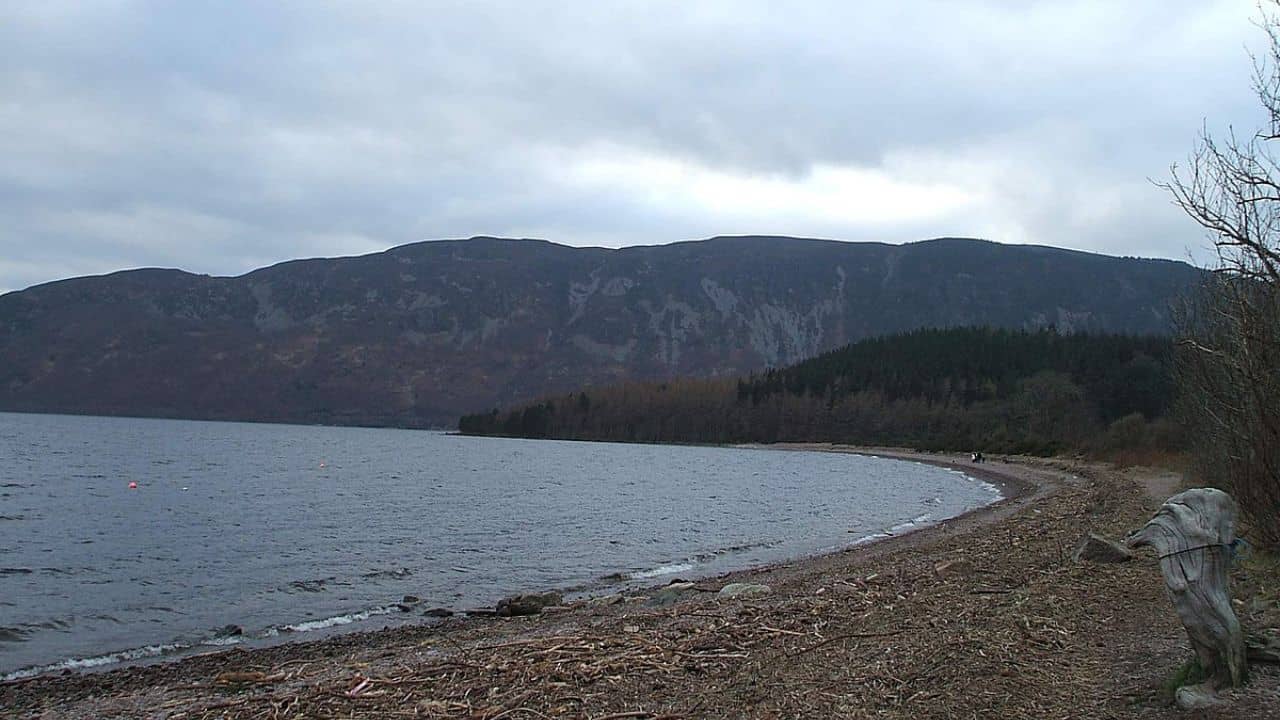 Dores Beach at the northern end of Loch Ness