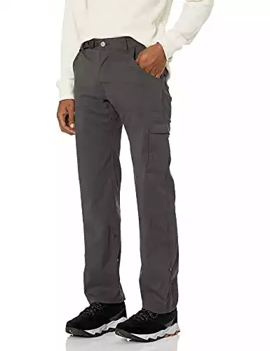 prAna Men's Standard Stretch Zion Pant, Charcoal, 33W x 28L