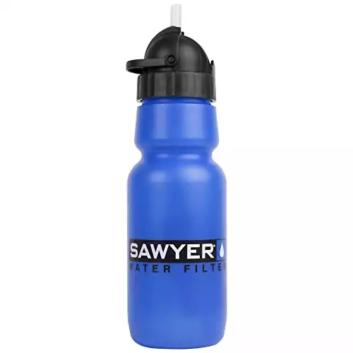 Sawyer Products SP140 Personal Water Bottle Filter, 34-Ounce,Blue