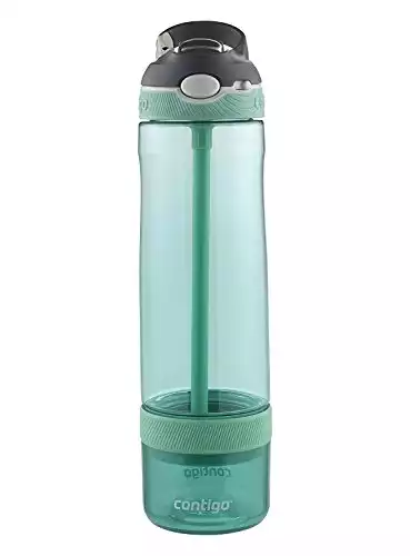 Contigo AUTOSPOUT Straw Ashland Water Bottle with Infuser, 26 oz., Grayed Jade
