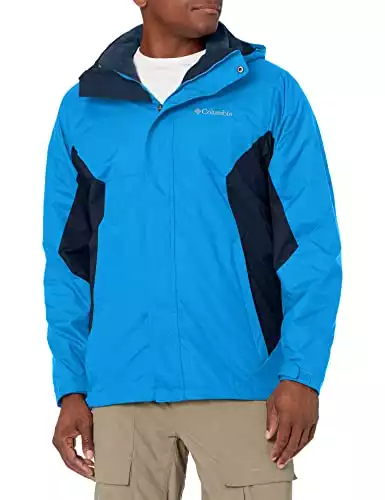 Columbia Men's Eager Air™ Interchange Jacket Outerwear, azure blue, collegiate navy, Small