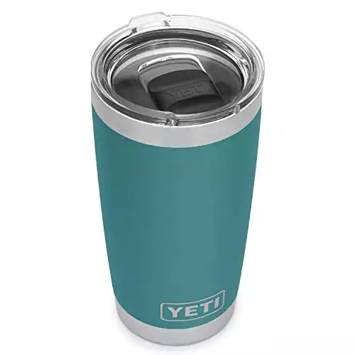 YETI Rambler 20 oz Tumbler, Stainless Steel, Vacuum Insulated with MagSlider Lid, River Green