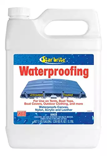 STAR BRITE Waterproofing Spray, Waterproofer + Stain Repellent + UV Protection - 1 GAL (081900N)